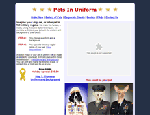 Tablet Screenshot of petsinuniform.com